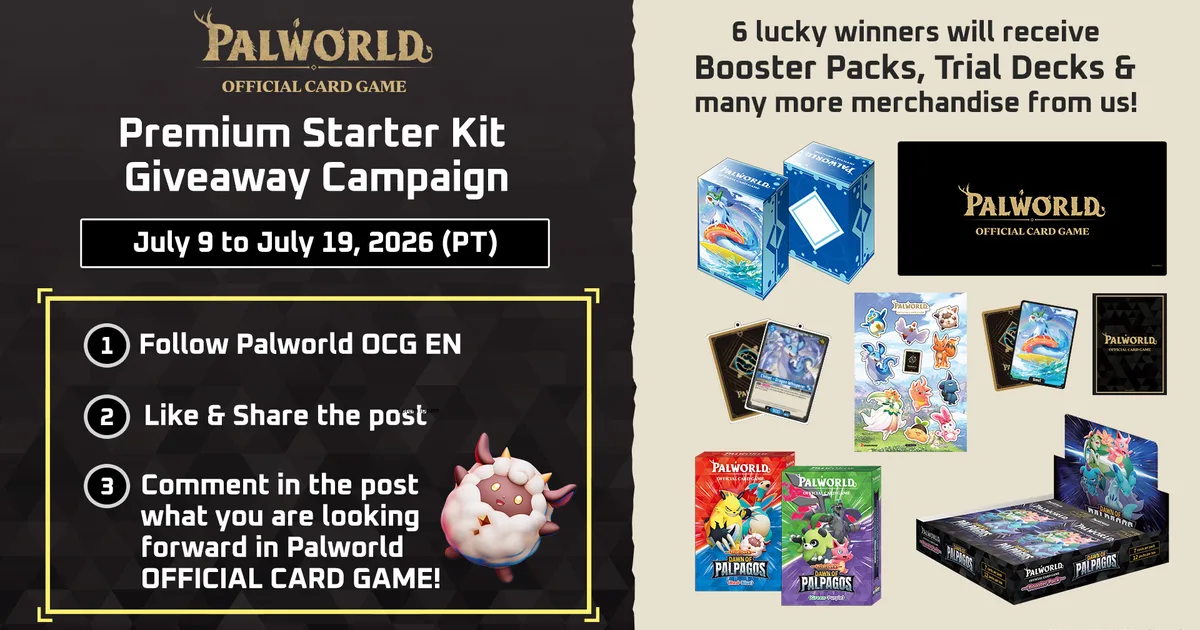 Palworld OFFICIAL CARD GAME Premium Starter Kit Giveaway