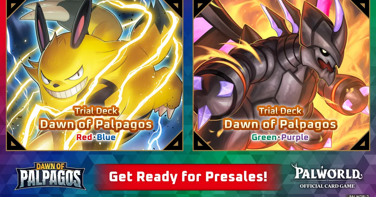 Palworld OFFICIAL CARD GAME Trial Deck Presales starting from June!