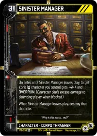 SINISTER MANAGER