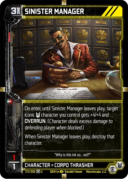 SINISTER MANAGER