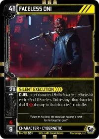 FACELESS ONI