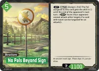 No Pals Beyond Sign — EBP01-067