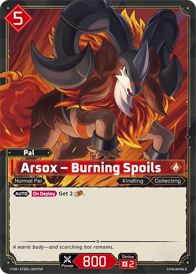 Arsox – Burning Spoils · ◆ETD01-005TSR