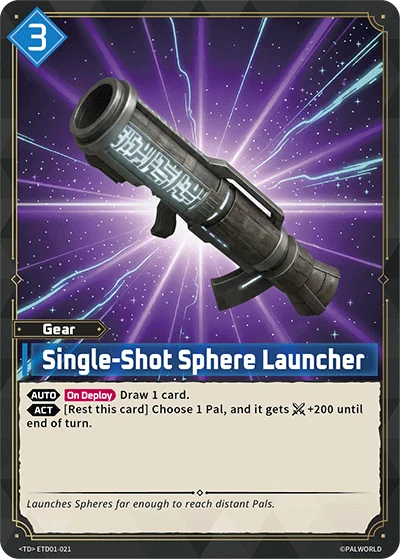 Single-Shot Sphere Launcher